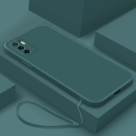 Custodia Silicone Ultra Sottile Morbida 360 Gradi Cover YK6 per Xiaomi Redmi Note 10T 5G Verde