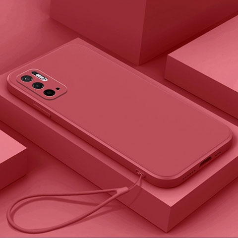 Custodia Silicone Ultra Sottile Morbida 360 Gradi Cover YK6 per Xiaomi Redmi Note 11 SE 5G Rosso