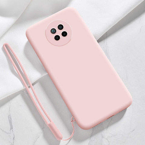 Custodia Silicone Ultra Sottile Morbida 360 Gradi Cover YK6 per Xiaomi Redmi Note 9 5G Oro Rosa