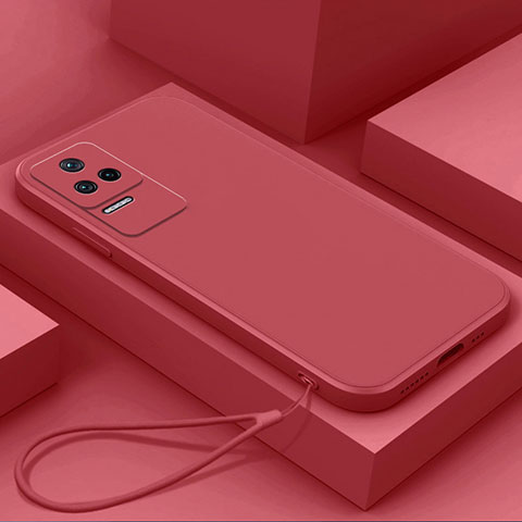 Custodia Silicone Ultra Sottile Morbida 360 Gradi Cover YK7 per Xiaomi Redmi K50 Pro 5G Rosso