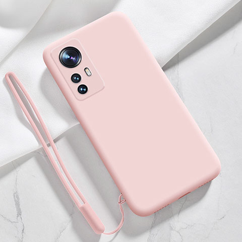 Custodia Silicone Ultra Sottile Morbida 360 Gradi Cover YK8 per Xiaomi Mi 12T 5G Rosa