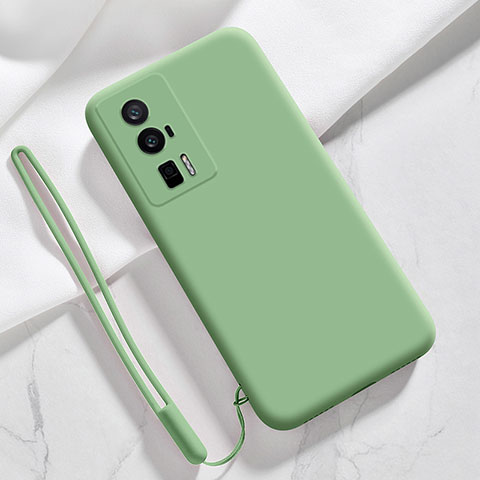 Custodia Silicone Ultra Sottile Morbida 360 Gradi Cover YK8 per Xiaomi Redmi K60 5G Verde