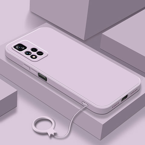 Custodia Silicone Ultra Sottile Morbida 360 Gradi Cover YK8 per Xiaomi Redmi Note 11 Pro+ Plus 5G Lavanda