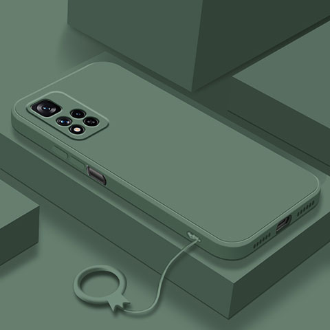 Custodia Silicone Ultra Sottile Morbida 360 Gradi Cover YK8 per Xiaomi Redmi Note 11 Pro+ Plus 5G Verde