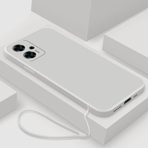 Custodia Silicone Ultra Sottile Morbida 360 Gradi Cover YK8 per Xiaomi Redmi Note 11T Pro 5G Bianco
