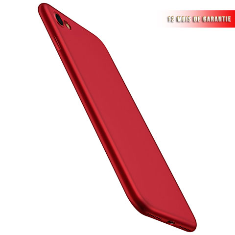 Custodia Silicone Ultra Sottile Morbida 360 Gradi per Apple iPhone 8 Rosso