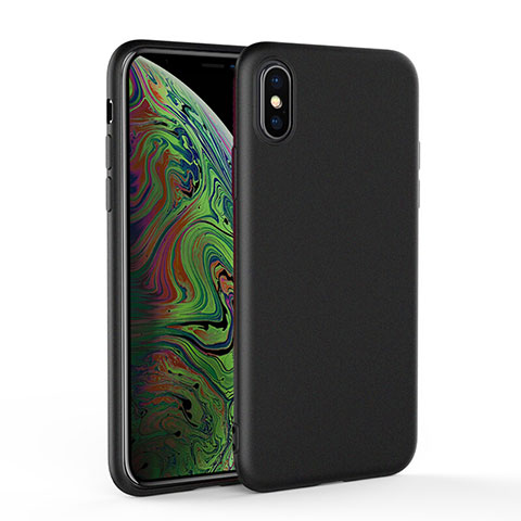 Custodia Silicone Ultra Sottile Morbida C03 per Apple iPhone Xs Max Nero