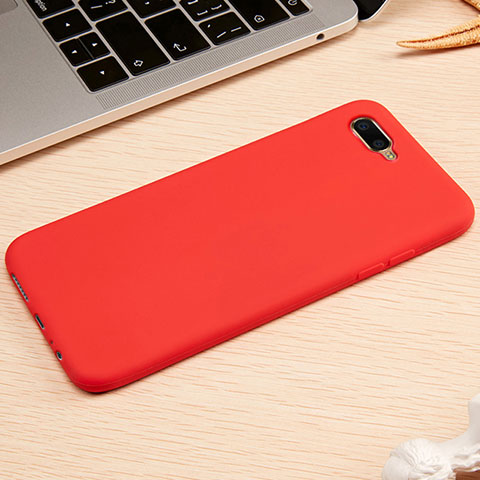 Custodia Silicone Ultra Sottile Morbida Cover A01 per Oppo RX17 Neo Rosso