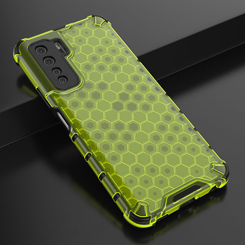 Custodia Silicone Ultra Sottile Morbida Cover C01 per Huawei Nova 7 SE 5G Verde