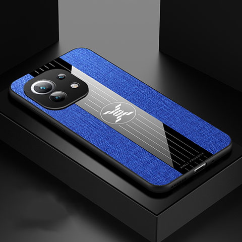 Custodia Silicone Ultra Sottile Morbida Cover C04 per Xiaomi Mi 11 Lite 5G Blu