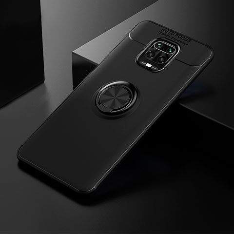 Custodia Silicone Ultra Sottile Morbida Cover con Magnetico Anello Supporto SD1 per Xiaomi Poco M2 Pro Nero