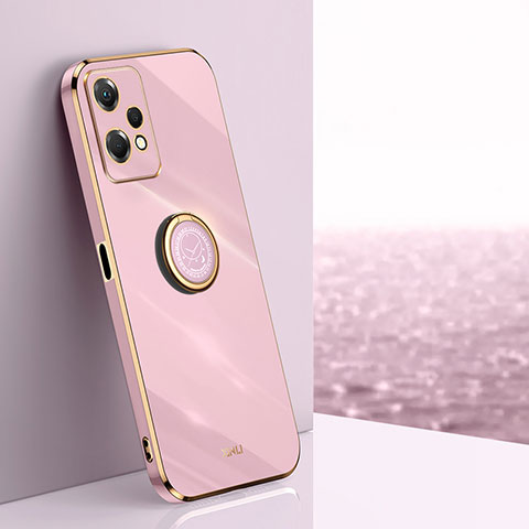 Custodia Silicone Ultra Sottile Morbida Cover con Magnetico Anello Supporto XL1 per OnePlus Nord CE 2 Lite 5G Rosa