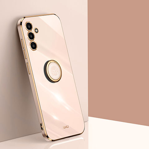 Custodia Silicone Ultra Sottile Morbida Cover con Magnetico Anello Supporto XL1 per Samsung Galaxy A13 5G Oro