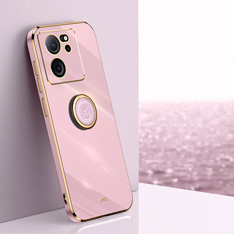 Custodia Silicone Ultra Sottile Morbida Cover con Magnetico Anello Supporto XL1 per Xiaomi Mi 13T Pro 5G Lavanda