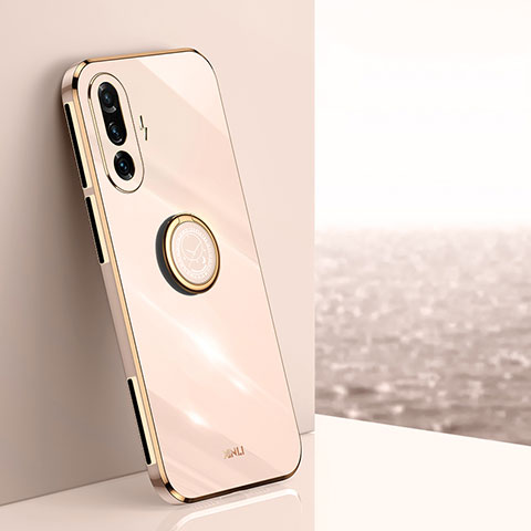 Custodia Silicone Ultra Sottile Morbida Cover con Magnetico Anello Supporto XL1 per Xiaomi Poco F3 GT 5G Oro