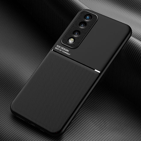 Custodia Silicone Ultra Sottile Morbida Cover con Magnetico per Huawei Honor 70 Pro 5G Nero