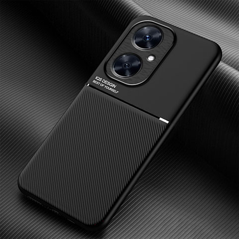 Custodia Silicone Ultra Sottile Morbida Cover con Magnetico per Huawei Nova 11i Nero