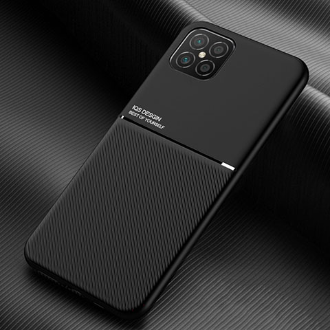 Custodia Silicone Ultra Sottile Morbida Cover con Magnetico per Huawei Nova 8 SE 4G Nero