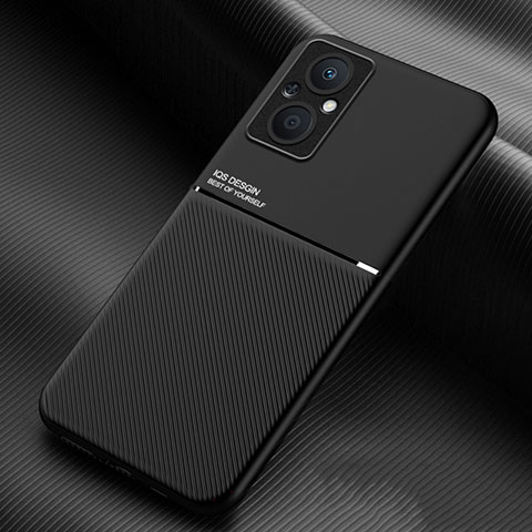 Custodia Silicone Ultra Sottile Morbida Cover con Magnetico per Oppo F21 Pro 5G Nero