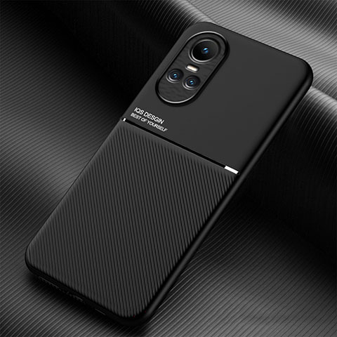 Custodia Silicone Ultra Sottile Morbida Cover con Magnetico per Oppo Reno10 5G Nero