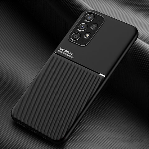 Custodia Silicone Ultra Sottile Morbida Cover con Magnetico per Samsung Galaxy A73 5G Nero