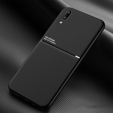 Custodia Silicone Ultra Sottile Morbida Cover con Magnetico per Samsung Galaxy M02 Nero