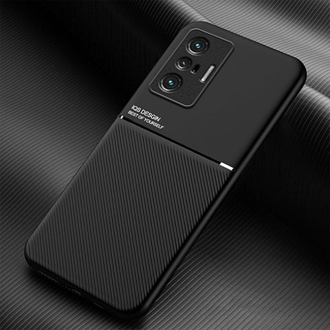 Custodia Silicone Ultra Sottile Morbida Cover con Magnetico per Vivo X70t Nero