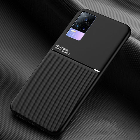 Custodia Silicone Ultra Sottile Morbida Cover con Magnetico per Vivo Y73 (2021) Nero