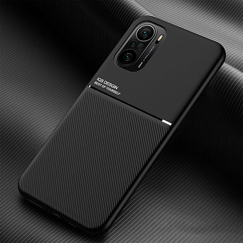 Custodia Silicone Ultra Sottile Morbida Cover con Magnetico per Xiaomi Mi 11X 5G Nero