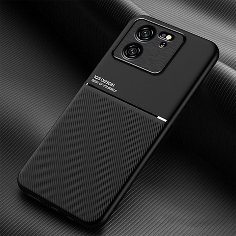 Custodia Silicone Ultra Sottile Morbida Cover con Magnetico per Xiaomi Mi 13T 5G Nero