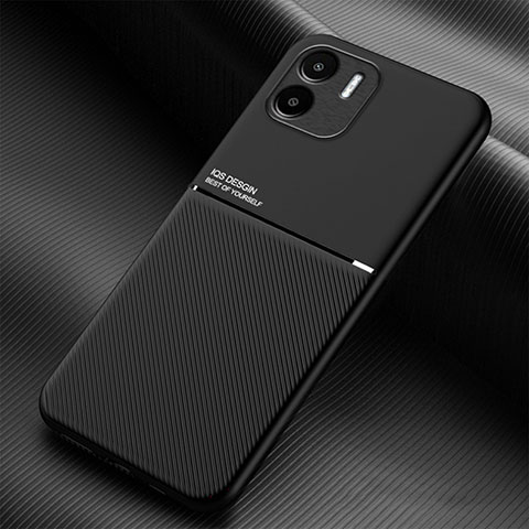 Custodia Silicone Ultra Sottile Morbida Cover con Magnetico per Xiaomi Redmi A2 Nero