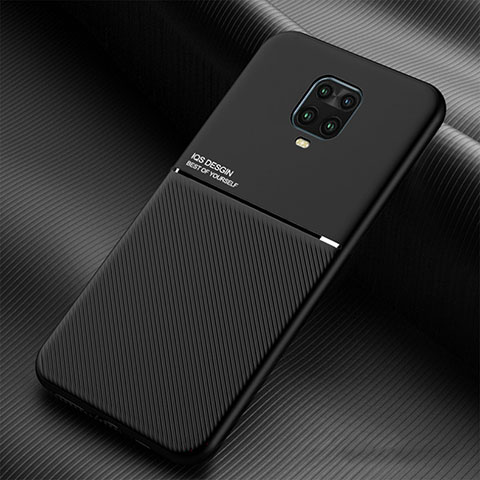 Custodia Silicone Ultra Sottile Morbida Cover con Magnetico per Xiaomi Redmi Note 9S Nero