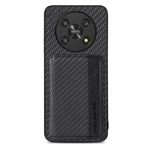 Custodia Silicone Ultra Sottile Morbida Cover con Magnetico S01D per Huawei Honor Magic4 Lite 5G Nero