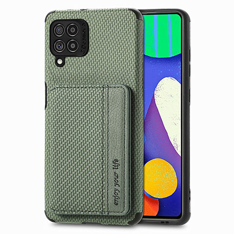 Custodia Silicone Ultra Sottile Morbida Cover con Magnetico S01D per Samsung Galaxy F62 5G Verde