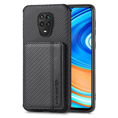 Custodia Silicone Ultra Sottile Morbida Cover con Magnetico S01D per Xiaomi Poco M2 Pro Nero