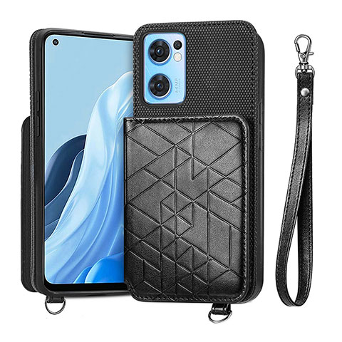 Custodia Silicone Ultra Sottile Morbida Cover con Magnetico S02D per OnePlus Nord CE 2 5G Nero