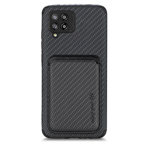 Custodia Silicone Ultra Sottile Morbida Cover con Magnetico S02D per Samsung Galaxy A42 5G Nero