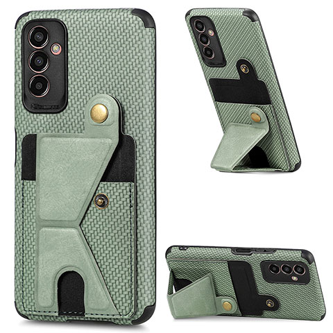 Custodia Silicone Ultra Sottile Morbida Cover con Magnetico S02D per Samsung Galaxy F13 4G Verde