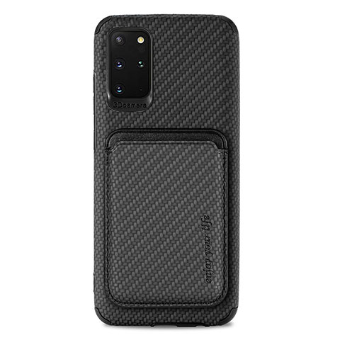 Custodia Silicone Ultra Sottile Morbida Cover con Magnetico S02D per Samsung Galaxy S20 Plus 5G Nero