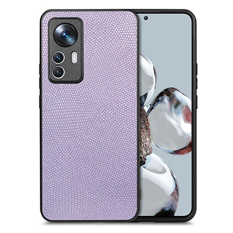 Custodia Silicone Ultra Sottile Morbida Cover con Magnetico S02D per Xiaomi Mi 12T 5G Lavanda