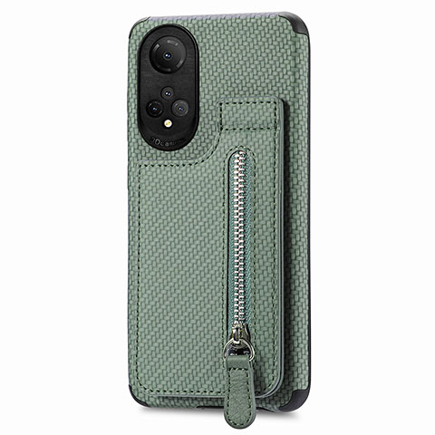 Custodia Silicone Ultra Sottile Morbida Cover con Magnetico S03D per Huawei Honor X7 Verde