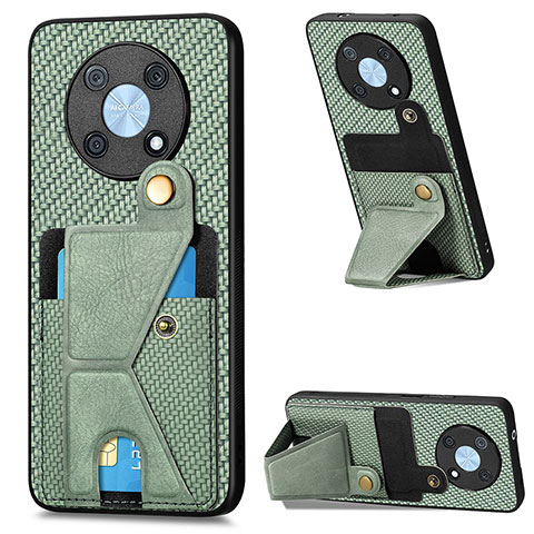 Custodia Silicone Ultra Sottile Morbida Cover con Magnetico S03D per Huawei Nova Y90 Verde