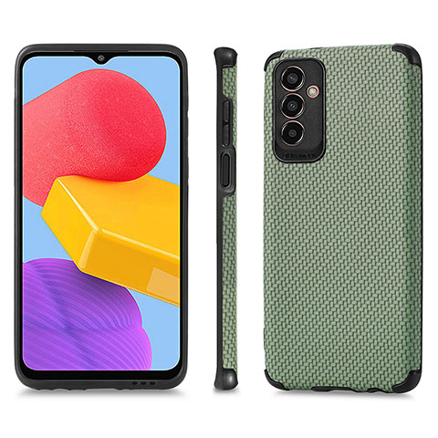 Custodia Silicone Ultra Sottile Morbida Cover con Magnetico S03D per Samsung Galaxy M13 5G Verde