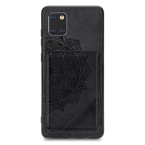 Custodia Silicone Ultra Sottile Morbida Cover con Magnetico S03D per Samsung Galaxy M60s Nero