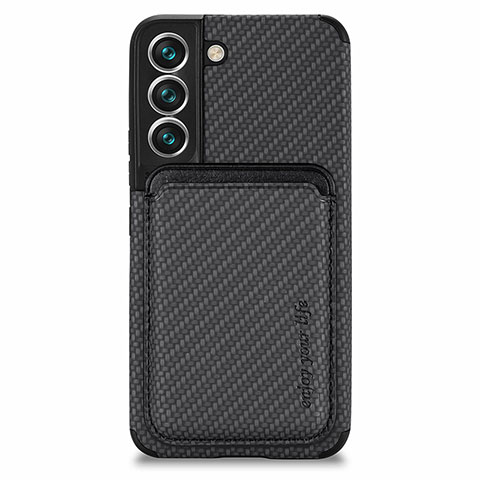 Custodia Silicone Ultra Sottile Morbida Cover con Magnetico S04D per Samsung Galaxy S24 Plus 5G Nero