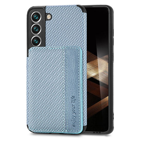 Custodia Silicone Ultra Sottile Morbida Cover con Magnetico S05D per Samsung Galaxy S24 5G Blu