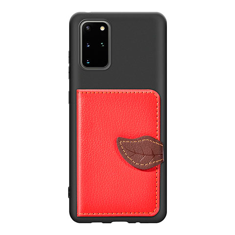 Custodia Silicone Ultra Sottile Morbida Cover con Magnetico S06D per Samsung Galaxy S20 Plus 5G Rosso
