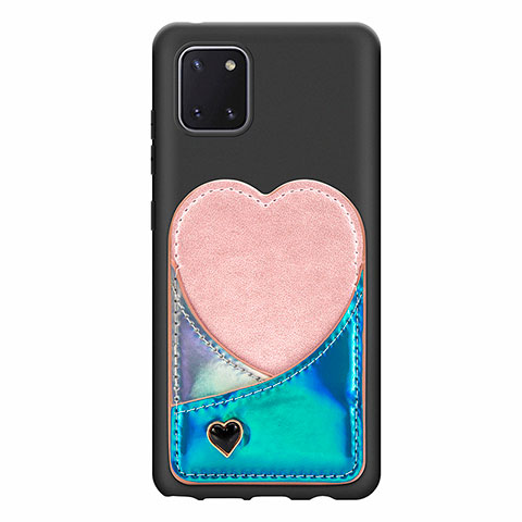 Custodia Silicone Ultra Sottile Morbida Cover con Magnetico S07D per Samsung Galaxy M60s Blu