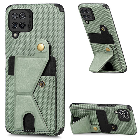 Custodia Silicone Ultra Sottile Morbida Cover con Magnetico S08D per Samsung Galaxy A22 4G Verde