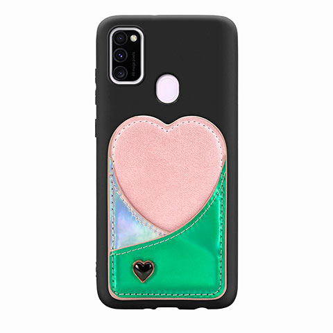 Custodia Silicone Ultra Sottile Morbida Cover con Magnetico S10D per Samsung Galaxy M21 Verde